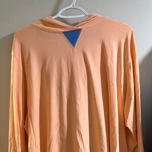 B-Draddy Long Sleeve Hoodie with Blue Accent